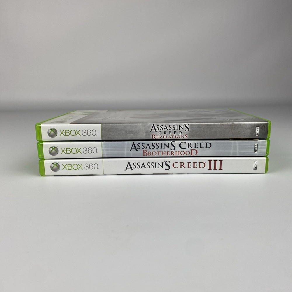 Assassins Creed 3 Brotherhood Revelations Game Lot Xbox 360 CIB